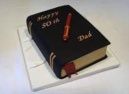 Nothing outstanding on this book, i was so excited thinking it would contain amazing flavor combinations or great tips for baking. 50th Birthday Book Cake Birthday Cake For Father Book Cake Book Cakes