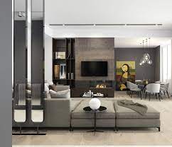 Residential Apartment In Tbilisi Georgia On Behance Apartment Design Contemporary Apartment Living Room Design Modern