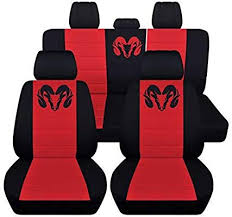 Amazon Com Fits 2012 To 2018 Dodge Ram Front And Rear Ram Seat Covers 22 Color Options Solid Rear Be Truck Seat Covers Seat Covers Dodge Ram 1500 Accessories