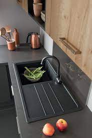 socooc cuisine grise et bois evier cuisine cuisine moderne