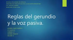 We did not find results for: Reglas Del Gerundio Y La Voz Pasiva