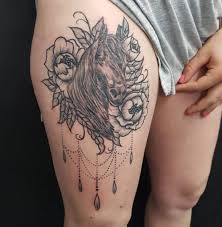 Malone has got several skull tattoos on his body. Horse Tattoo Horse Tattoo Tattoo Designs For Girls Horse Tattoo Design