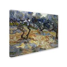 Trademark Fine Art Olive Trees Canvas Art By Van Gogh Walmart Com Vincent Van Gogh Van Gogh Art