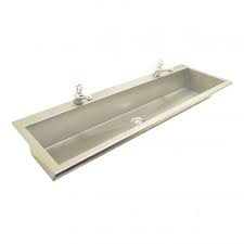 stainless steel hand washing trough sinks