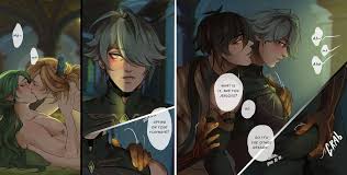 Yaoi porn comics Genshin Impact – Playtime. Pairing: Zhongli & Kaveh &  Alhaitham & Baizhu