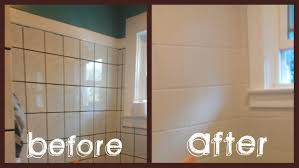 We called our local bathroom tile refinishing company and picked the good ole classic color of white. 500 Bathroom Makeover In 3 Days