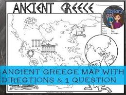 Ancient Greece Map Activity Print And Digital Ancient Greece Map Map Activities Greece Map