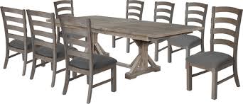 Complete your home today with dining table set 9 piece from target. Hudson Weathered 9 Piece Dining Set Transitional Dining Sets By All In One Furniture Houzz