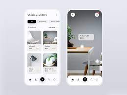 Furniture Ios Ar Online Store Mobile Design Inspiration Furniture App Design Online Store Design