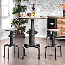 Except for home use, it is also suitable for commercial in restaurants, pubs, or other business places. Cm3367bt 3pc 3 Pc Foskey Antique Black Fire Hydrant Inspired Bar Height Table Set