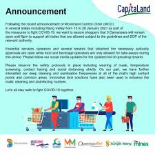 The following 15 files are in this category, out of 15 total. Mco 21 Shopping Malls Partially Open Or Closed Until 26th January