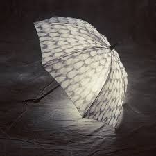 Bright Night Cloudburst Illuminated Lightweight Umbrella Bright Night Light Umbrella Umbrella Lights