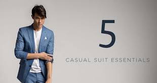 From savile row stalwarts gieves & hawkes and hardy evening wear takes on a contemporary dandy guise, with ornate jacquard treatments on silk in hues of copper, teal and oxblood lending a modern. Casual Suit Essentials 5 Key Ways To Build Your Outfits Black Lapel