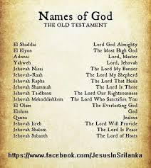 The Names Of God From The Old Testament Names Of God Bible Knowledge Bible Scriptures