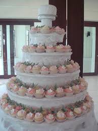 I Love The Whole Wedding Cupcake Cake Idea So Cute Wedding Cake Decorations Wedding Cupcakes Wedding Cake Designs