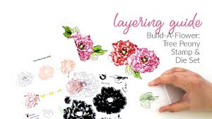 A classic holiday decoration, this christmas tree rubber stamp is great for seasonal card making, diy projects, and adorning gift tags. How To Use Build A Flower Tree Peony Layering Stamps Dies For Card Making Youtube