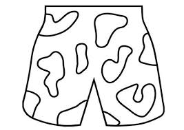 Kleurplaat Zwemshort Afb 19260 Peuter Zomer Knutsels Zomerknutsels Zomer Kleurplaten