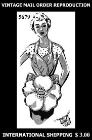 Pattern Peddler 5679 Vintage Mail Order Novelty Floral Flower Party Hot Apron Fabric Sewing Patter Fabric Sewing Patterns Vintage Apron Pattern Aprons Vintage