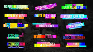 Submit your free fcpx templates or other resource, help us grow! Colourful Glitch Titles 2 By Honypix On Envato Elements