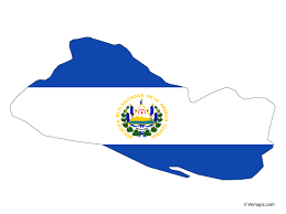 Flag Map Of El Salvador Free Vector Maps El Salvador Flag Map Vector Vector Free