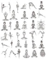 35 Yoga Poses Big Set Yoga Tattoos Yoga Illustration Yoga Drawing