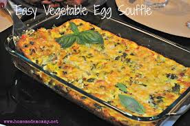 Press it down in the bottom and up the sides really good. Easy Vegetable Egg Souffle Homemade Mommy