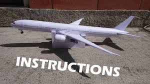 Emirates operates the world's largest fleet of boeing 777 aircraft. Boeing 777 Papercraft Instructions Youtube
