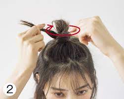 西野七瀬がお手本 ボブの 彼女感なおデコ見せハーフおだんごhowto ボブ おだんご モデル 写真