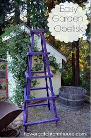 How to build a wooden garden obelisk. Easy Garden Obelisk Flower Patch Farmhouse