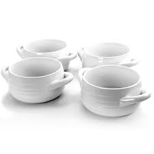 Maybe you would like to learn more about one of these? Set Of 6 White Porcelain Bowls Soup Bowls With Handles Cereal Bowls Kitchen Dining Bar Dinnerware Serving Dishes