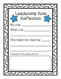 Do Students Have Jobs In Your Classroom This Is A Great Reflection Piece To Complete I Have Used This File As Par Leadership Roles Leadership Leadership Jobs