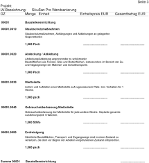 Im kaufpreis enthalten ist die erstellung von bauantragszeichnungen. Muster Leistungsverzeichnis Pdf Free Download