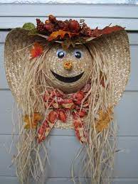 Inspiring Fall Decor Ideas Just Imagine Daily Dose Of Creativity Fall Crafts Fall Thanksgiving Scarecrow Door Decoration