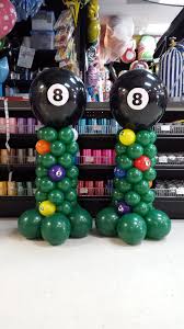 Made These For A Billiard Themed 60th Birthday Party Balloons Balloon Decorations 50th Birthday Balloons