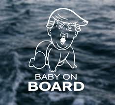 Little Man On Board Car Decal Baby On Board Decal Mom Decal Funny Family Decals Funny Baby Decals Funny Mom Decal Baby Trump Decal Baby Decals Family Decals Mom Humor