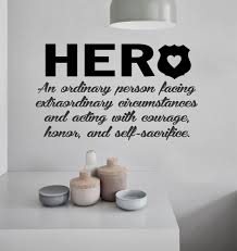 Law Enforcement Wall Decal Police Officer Hero Definition Police Quotes Police Officer Quotes Hero Quotes