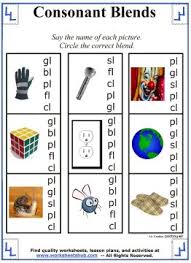 It may not be easy at first, but it is very important. Consonant Blends Worksheets Lessons