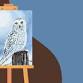 Arts & Crafts – Adult Paint & Sip: “Winter Owl” event image