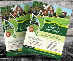 Garden Flyer Templates Free Landscape Design Lawn Care Flyers Lawn Care Business