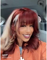 60 top Cherry Red Hair with Blonde Highlights ideas in 2025