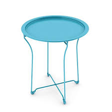 Direkt gebucht mit flug & transfers Atlantic Urbspace Metal Side Table Stylish Folding Tray Table Sturdy Steel Construction With Wear Resistant Powder Coating Pn In Capri Breeze Buy Online In Antigua And Barbuda At Antigua Desertcart Com Productid 8889675