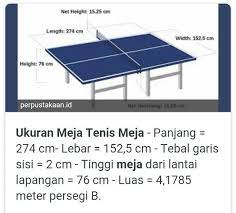 Selain lapangan yang memiliki ukuran tertentu, selanjutnya bola yang digunakan pun memiliki standart tersendiri sesuai peraturan yang ada. Panjang Meja Tenis Meja Adalah Berapa M Mejadwal