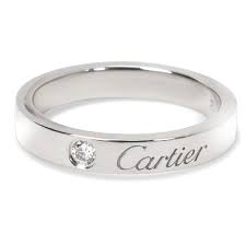 Cartier 1895 diamond solitaire platinum ring size eu 49. Purchase Cartier Diamond Wedding Ring Up To 74 Off