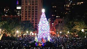 How Many Lights Are On The Chicago Christmas Tree 2021 Watch Chicago Lights 2021 Christmas Tree In Millennium Park Nbc Chicago