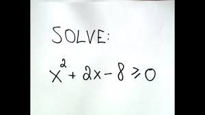 Solving Quadratic Inequalities