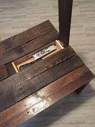 Beautiful handmade furniture featuring hidden compartments. Pallet Coffee Table With Hidden Storage Coffee Table With Hidden Storage Furniture Projects Wood Diy