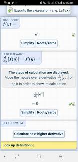 Interactive graphs/plots help visualize and better understand the functions. What Is The Derivative Of E X Wrt Y Mathematics Stack Exchange
