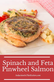 To make the salmon en papillote, preheat the. Spinach And Feta Pinwheel Salmon Stuffed Salmon Recipe