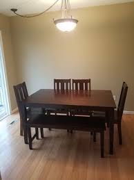 Extending dining tables are that kind of space saving furniture pieces that are ideal for families with smaller dining room area. Better Homes Gardens Bankston Expandable Dining Table With Leaf Mocha Finish Walmart Com Walmart Com