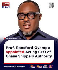 Prof. Gyampo Assumes Office as Ghana Shippers Authority CEO
